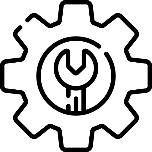 Services icon showing gear with wrench